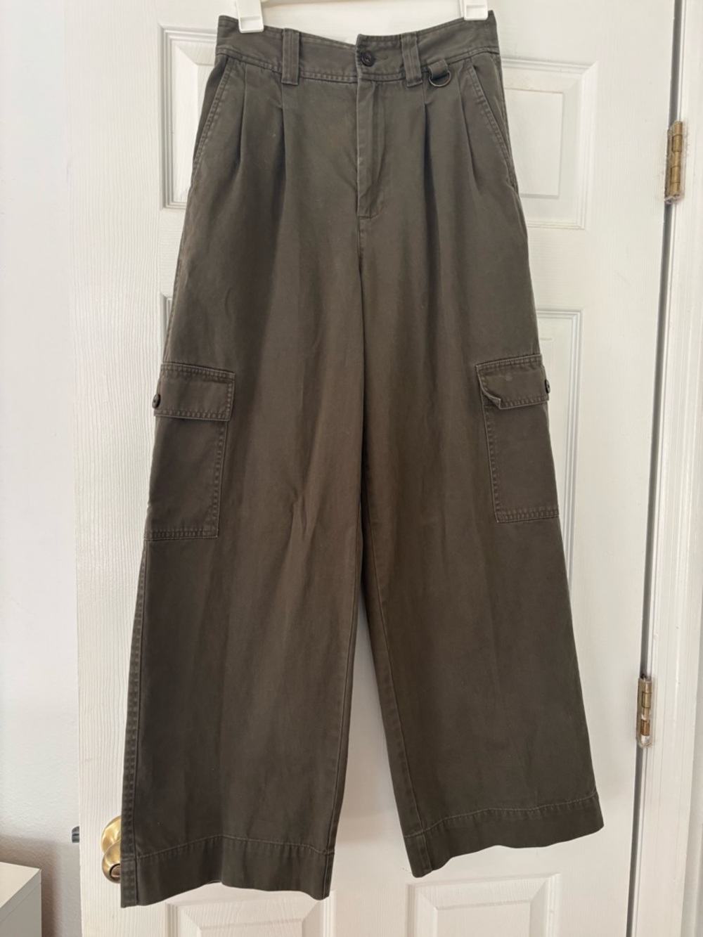 Madewell The Harlow Wide-Leg Pant - Women’s Green Cargo Pants